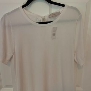 NWT Women's Loft Keyhole Tie Tee